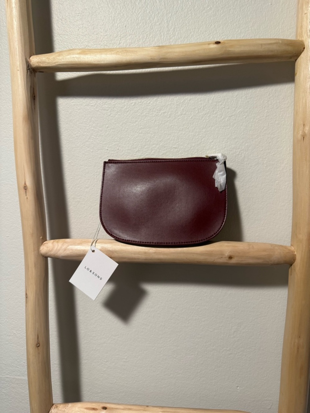 Lo & Sons Burgundy Crossbody Bag